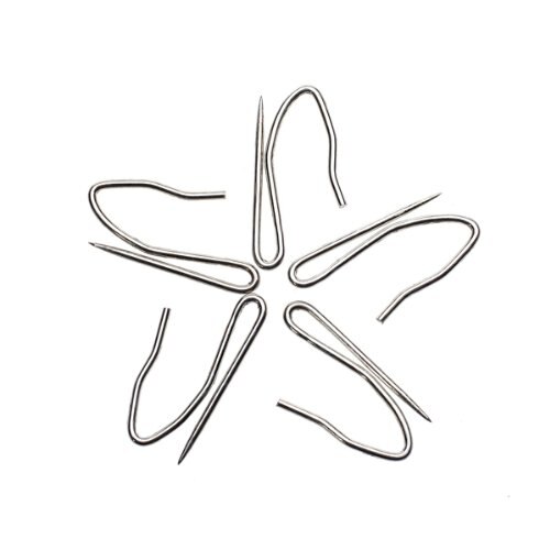 10pcs Curtain Drapery Pin Hooks Silvery great for hanging pleater curtain and achieving traditional look Made of stainless steel