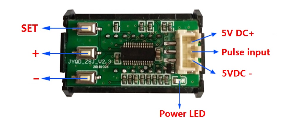 JYQD-ZSJ-V2.3 5-digit BLDC motor speed indicator/display, dromometer ,velocimeter, speedometer,