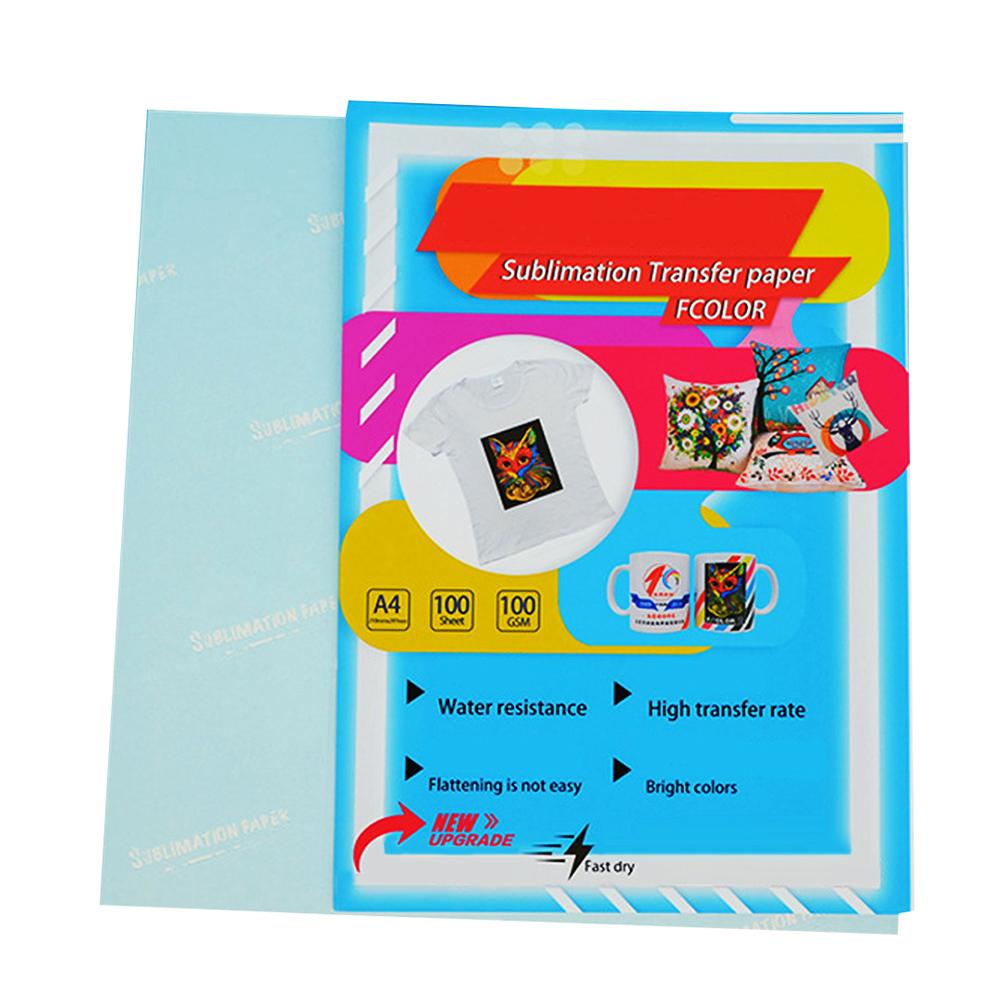100PCS T-Shirt A4 Heat Transfer Paper Printing Paper Clear Inkjet Waterslide Decal Paper For Non-cotton Clothes T-shirt: Default Title