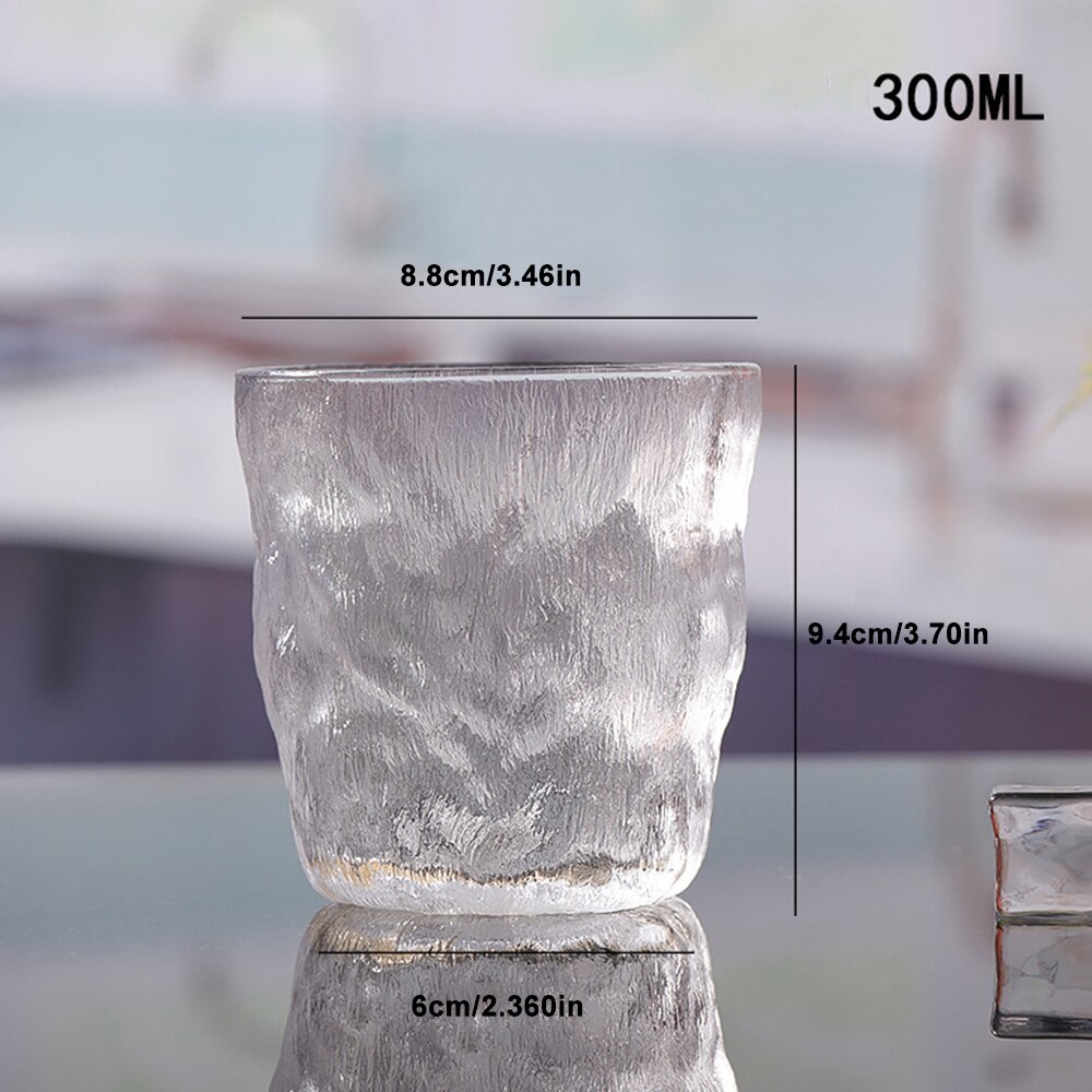 Nordic Heat-Resistant Glass Cup Frosted Coffee Cup Cocktail Wine Whiskey Glass Mug Transparent Milk Beer Cup Drinkware