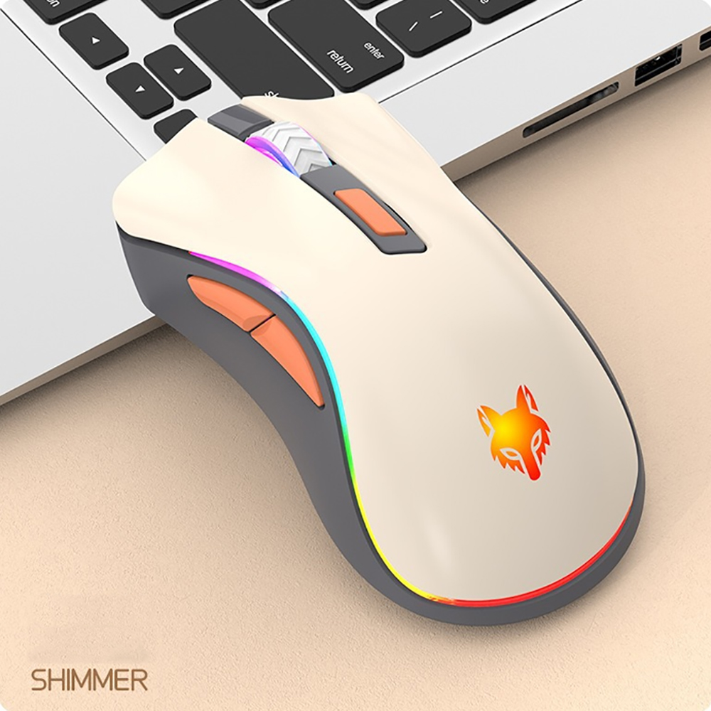 Mouse Keystroke XYH52 2.4G Wireless Mechanical Mouse RGB Gaming Mo... – Grandado