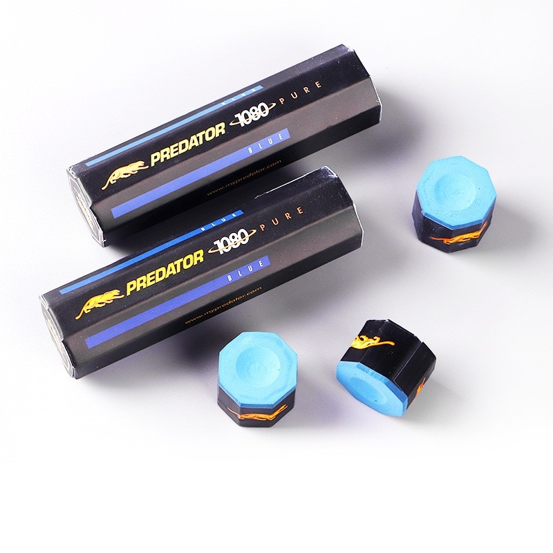 100% Original Blue Pool cue billiards Chalk 5 pcs /pack 9 ball game chalk Predator 1080 Billiard Chalk
