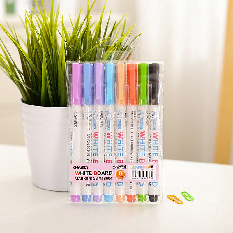 Juego de pizarra blanca a prueba de agua, 8/12 Uds., marcador borrable, bolígrafo de dibujo, 8/12 Uds., colorido, para niños, pizarra blanca, grafiti: 8pcs