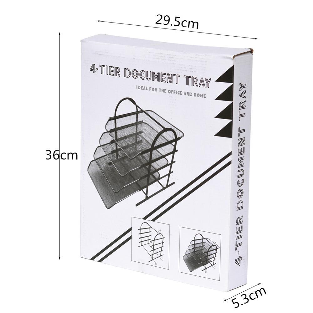 Office Filing Trays Houder A4 Document Brief Papier Draad Mesh Organizer Metalen Draad Opslag Houder