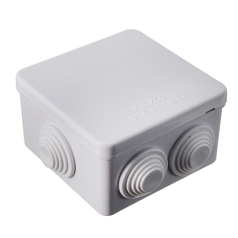 IP55 Junction Box Universal Electrical Project Cover Enclosure Waterproof Dustproof White Plastic For Wire Connect