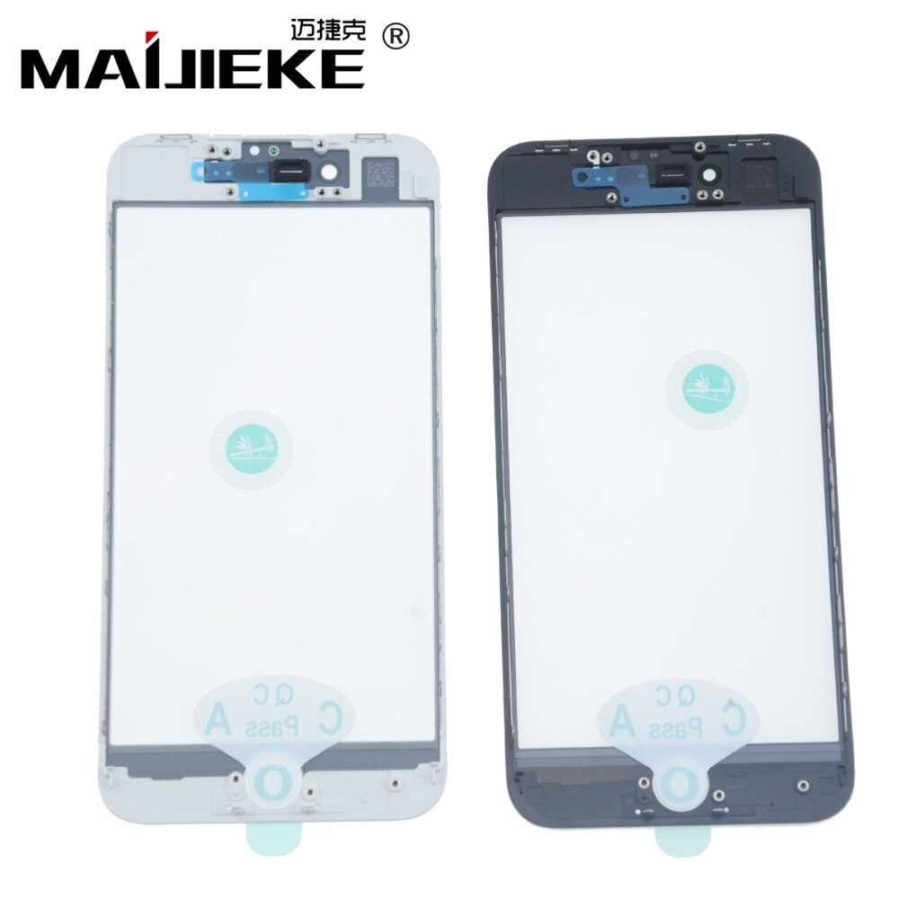 10XOriginal 3 in 1 Cold Press Screen Front Glass+Frame+OCA Film for iphone XR XS X 8 plus 7 6s 6 plus 5s Glass Replacement Parts