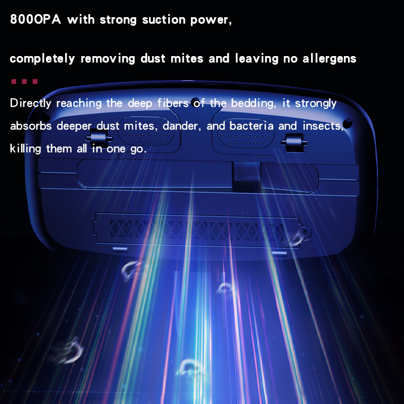 Portable Wireless Handheld Vacuum Cleaner with UV Light for Household Use for Cleaning Beds Sofas Mattresses Dust Mites