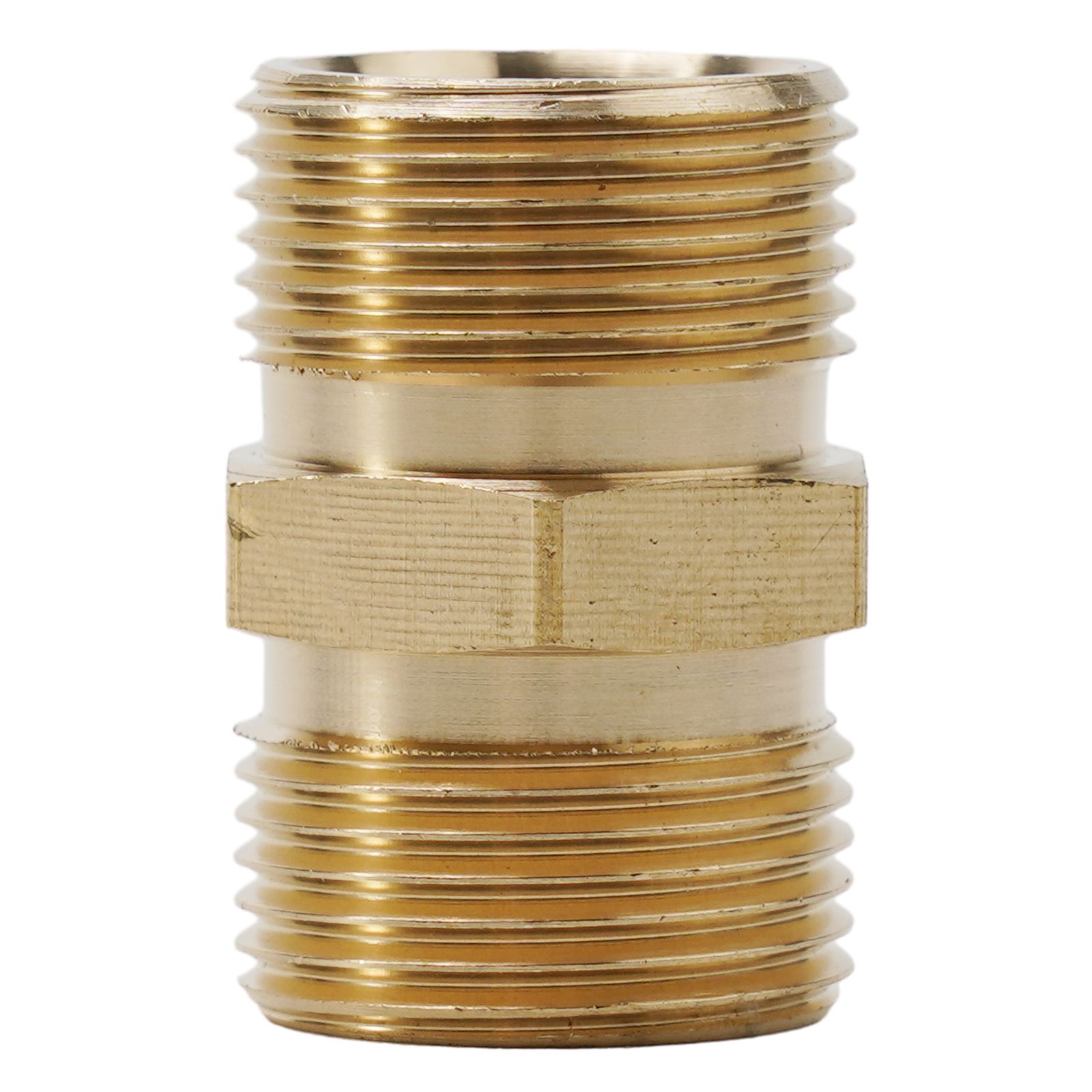 M22/15mm Of M22/14mm Naar Mannelijke Adapter Connector Messing Goud Power Hogedrukreiniger slang Outlet 1.5mm Pitch Quick Fitting: WHITE