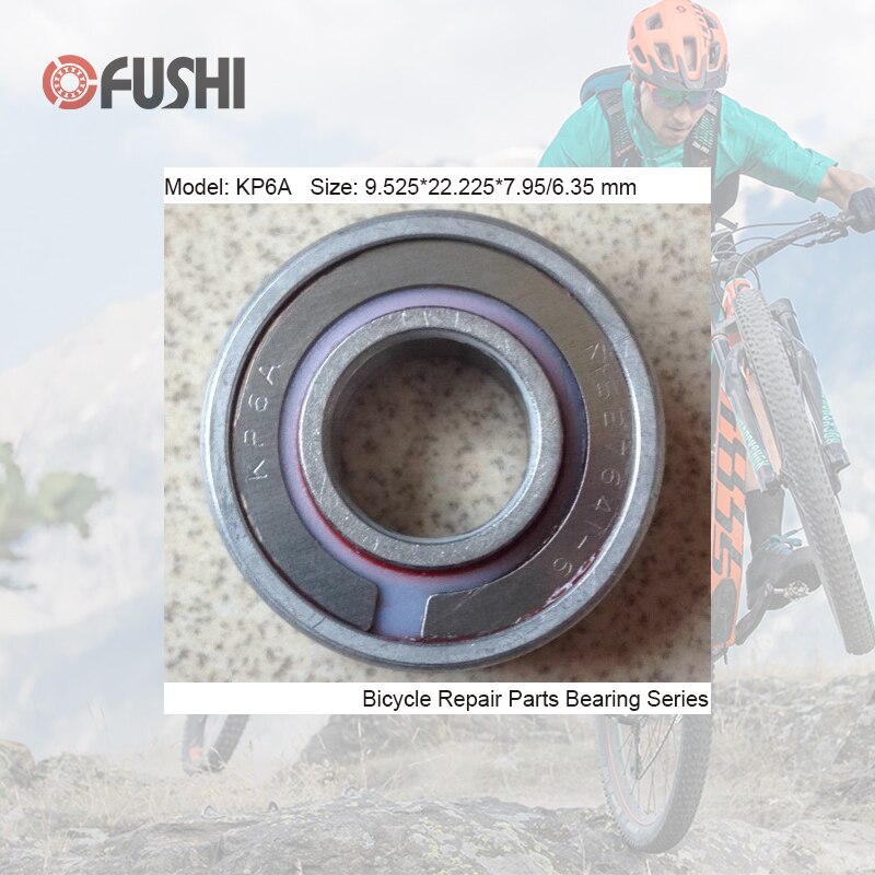 Rodamiento máximo KP6A, 9.525x22.225x6,35/7,95mm (1 pieza), bolas completas, pivote de suspensión de bicicleta, piezas de reparación, rodamientos de bolas