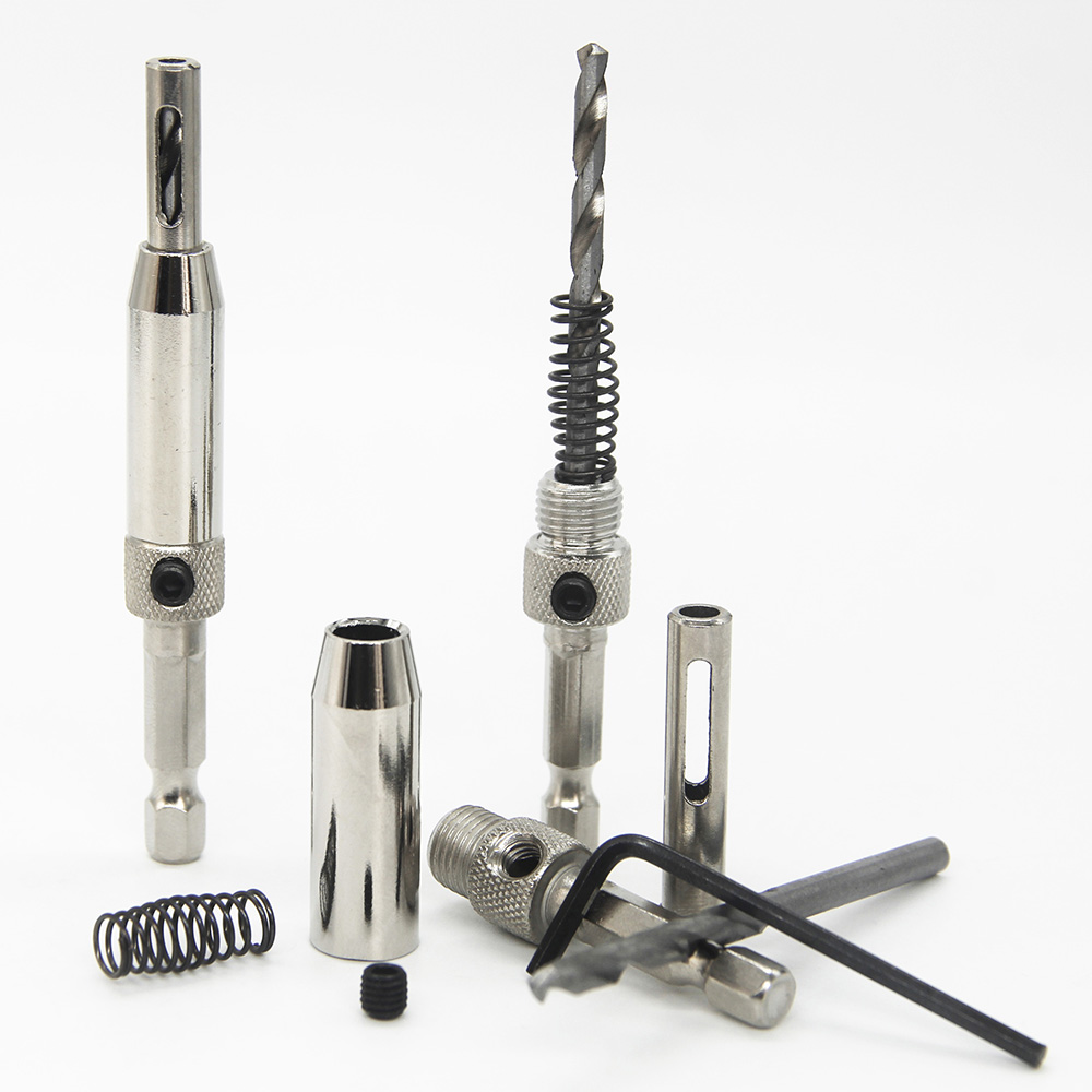 1/3/4/7 peças hss 1/4 ''hex shank autocentrante fechadura da porta dobradiça broca ferramenta de furo piloto 5/64 7/64 9/64 11/64 13/64 1/4 polegadas