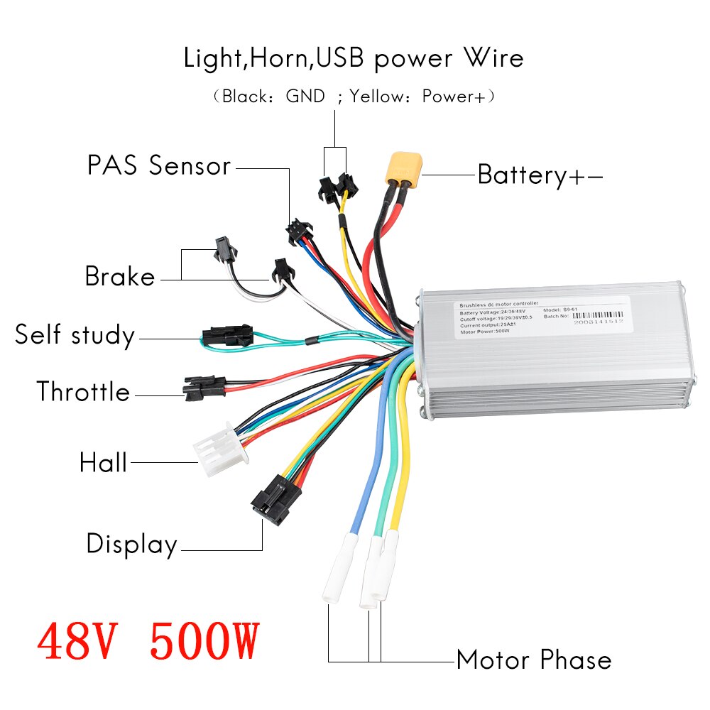 36/48V Ebike Controller With Lcd Display For Electric Scooter Controller Electric Bike Controller Kit Electric Bike Display S5