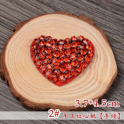 GUGUTREE beaded love heart patches,crystals diamonds Insects Sequined Applique Patch for Coat,T-Shirt,hat,bags,Sweater,backpack: 2