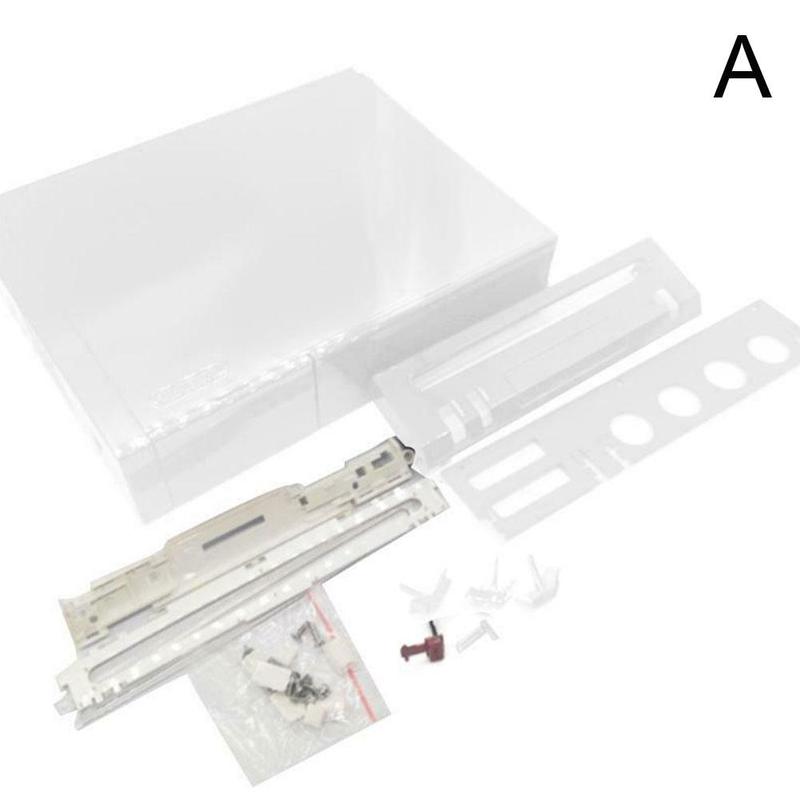 Fundas completas con botón para Wii, carcasa transparente, Shellsc, carcasa de repuesto para consola Wii: White