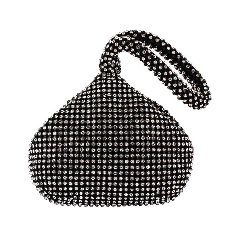 Frauen Kupplung handtaschen Diamanten Abend Party Tasche Mini Dame Hochzeit Kleine Tote Handtasche Neue Jahr Hand tasche brieftasche: Schwarz Handtasche