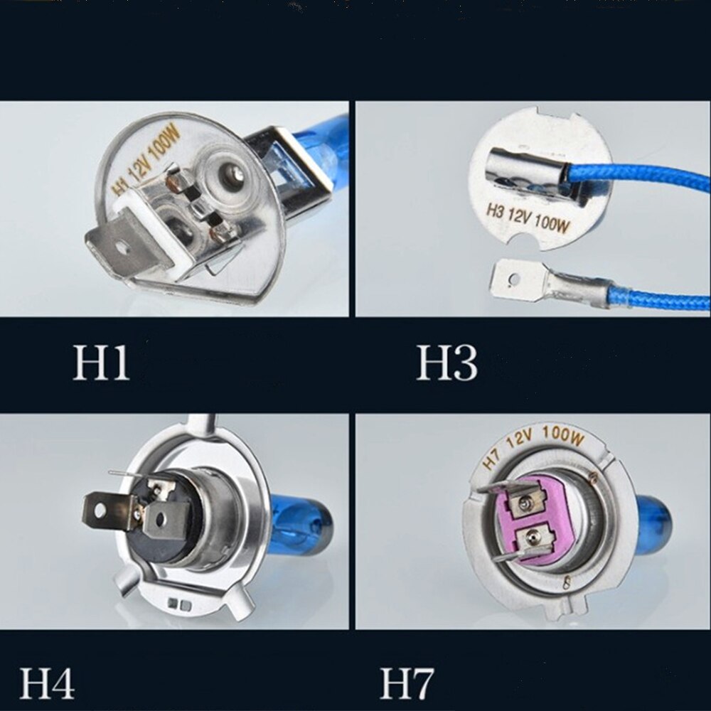 2PCS HOD H7 H11 H1 H3 H4 Bulb Auto Car Headlights Sun Light/Ultra-white Light 5500K Fog