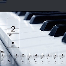 Piano Keyboard 61 Toetsen Elektronische Toetsenbord 88 Toetsen Stickers Muziek Decal Label Note Leren Biginners Kid Piano accessoires