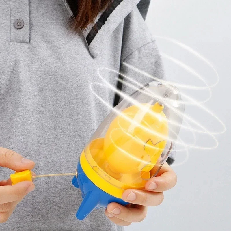 Egg Yolk Shaker Egg Scrambler Gadget Manual Mixing Golden Whisk Eggs Spin Maker Puller Baking Tools Kitchen Accessories