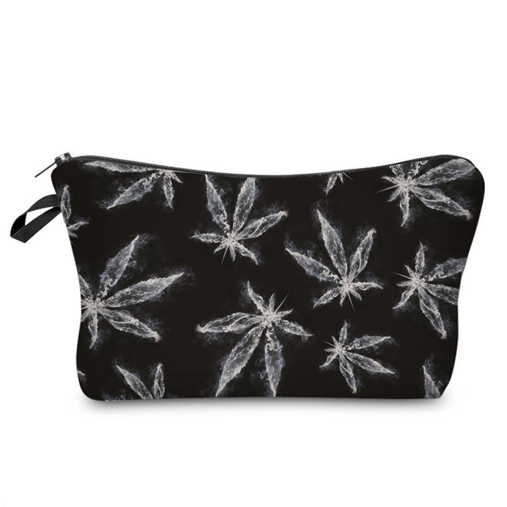 GABWE Style Tropical palmier vert feuilles imprimé frais sac de maquillage cosmétique pour les femmes Kosmetyczka Neceser Maquillaje: 62