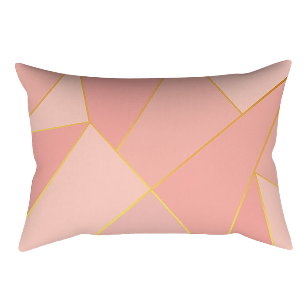 Rose Goud Roze Kussenhoes Vierkante Kussensloop Home Decoratie (30Cm * 50Cm): D