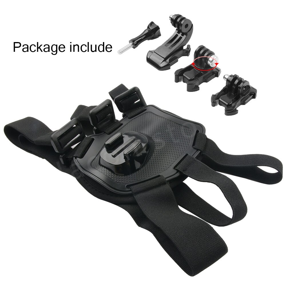 Bande de chien réglable pour Gopro hero 9 8 7 6 5 4 harnais de chien ceinture de poitrine sangle de sport support de montage de caméra pour SJCAM Xiaoyi: set 2