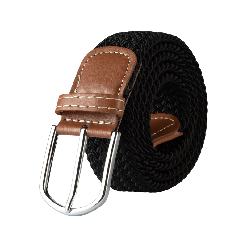 107/120/130CM femme élastique décontracté Stretch tissé ceinture unisexe toile ceintures élastiques pour femmes jean boucle ardillon hommes ceinture: Clair / 130 cm