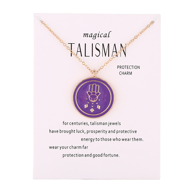 Aangekomen Magische Talisman Serie Glazuur Druppels Bergamot Boeddha Hanger Bescherming Charme Ketting Sieraden