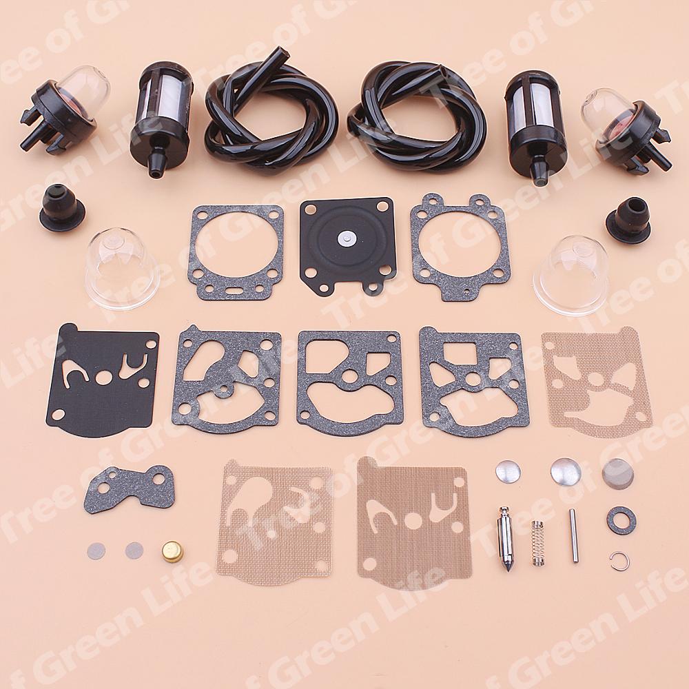 Kit de réparation de carburateur pour Stihl FS36 FS40 FS44, ligne de filtre à carburant, ampoule d&#39;amortissement, coupe-bouton