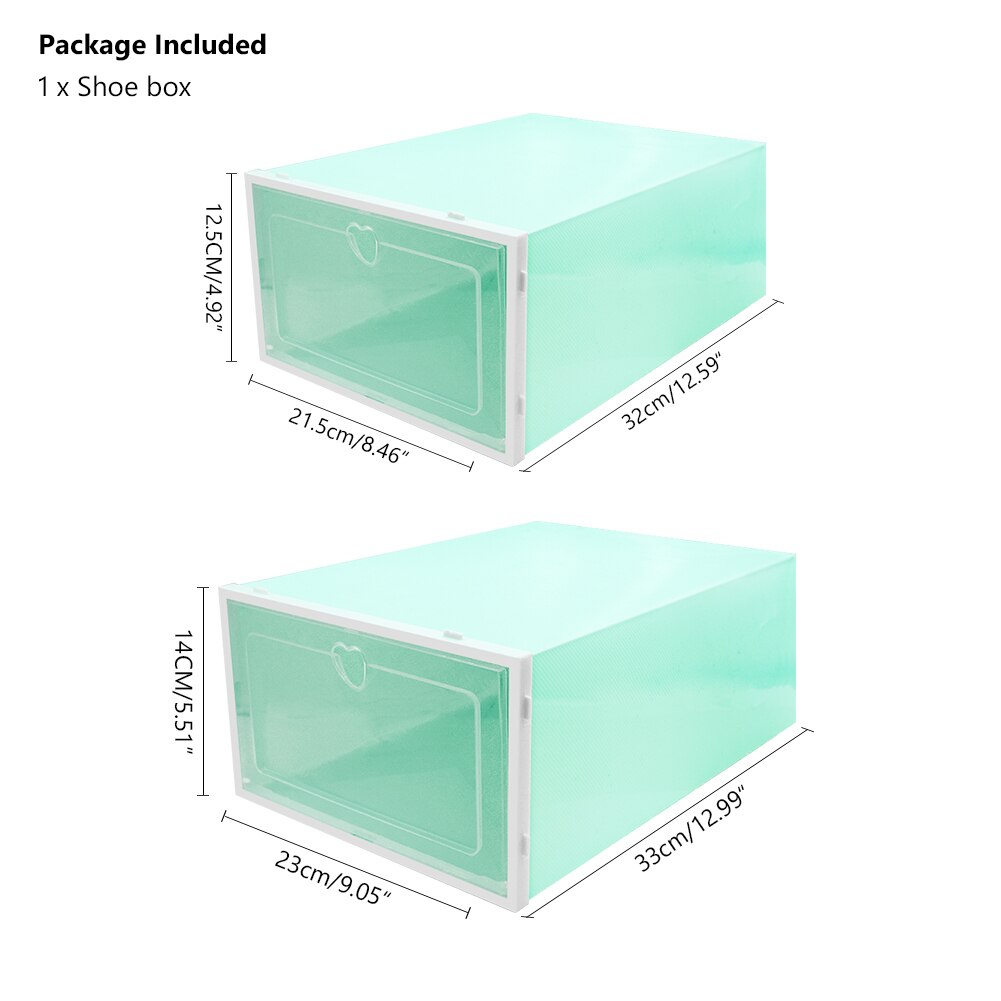 1Pc Opvouwbare Clear Schoenen Opbergdoos Schoenendoos Lade Organizer Huishoudelijke Diy Schoenendoos Lade Divider Thuis Opslag Stapelen