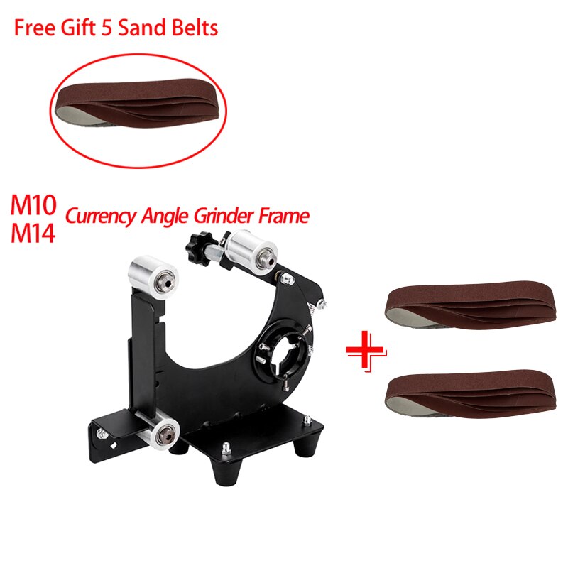 Adaptateur de courroie de ponçage, meuleuse d&#39;angle multifonctionnelle, accessoires de Machine de ponçage, de meulage, de polissage, pour 100/115 125: Belt sander suit