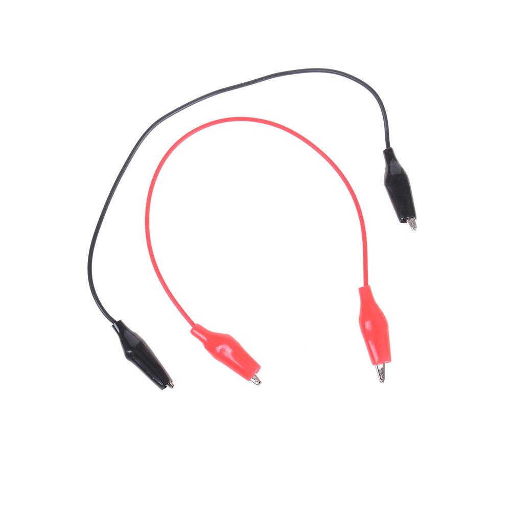 5/10 stk 25cm lang krokodilleklemme til bananstik testkabel til multimeter
