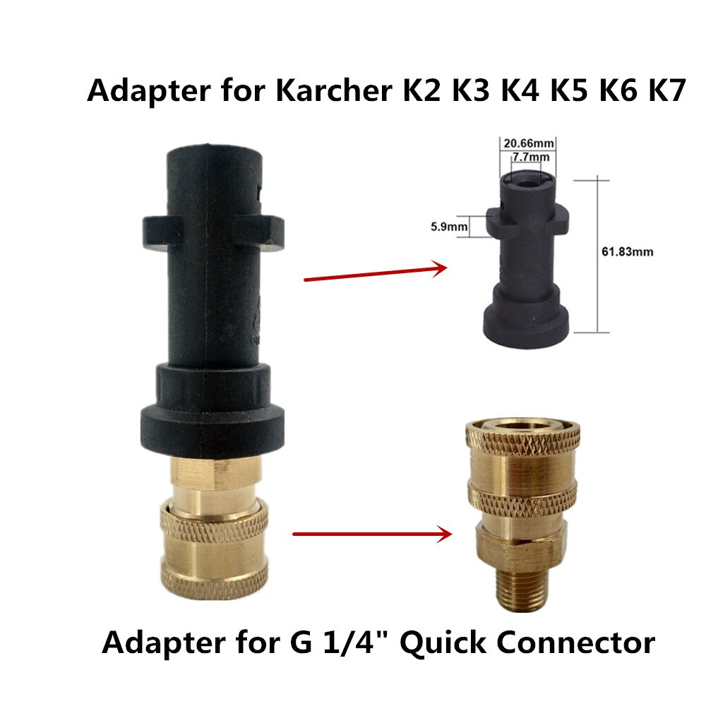 HNYRI myjka ciśnieniowa męski Adapter G1/4 &quot;szybkozłączka do Karcher/LAVOR/Gerni/Aquatak/Parkside Cleaning Machine
