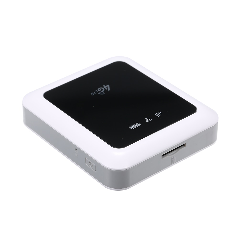 Portable Hotspot 4G Wireless Wifi Mobile Router FDD 100M With Power Bank(White)