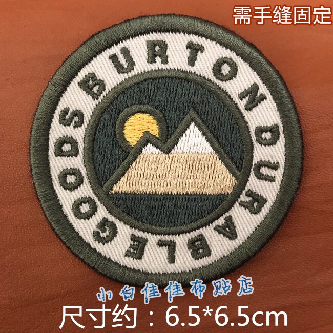 Kleding Decoratie Stok Doek Stok Bloem Borduurwerk Badge Snowboarden Sport Prachtige Hand Naaien