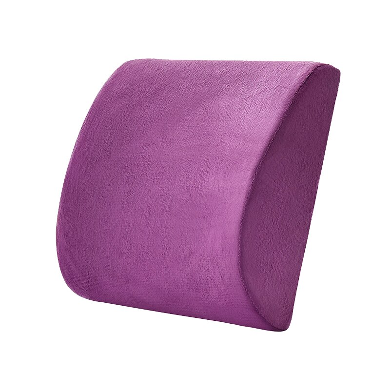 Mesh Weiche Memory Foam Lenden Unterstützung Atmungs Healthcare Zurück Taille Kissen Auto Sitz Hause Büro Kissen Entlasten Schmerzen Wildleder: Suede Purple