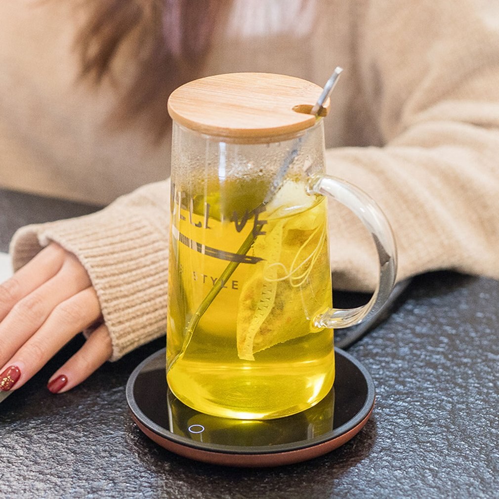 BD01 Automatic Constant Temperature Coffee Cup Heater Smart Touch Switch Coffee Cup Warmer For Office Desk Use