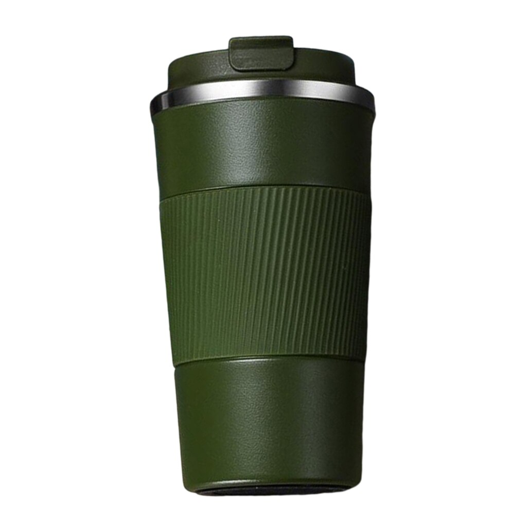 Coffee Mug & Cold Beverage Drinks Leak-proof Vacuum Travel Mug Reusable: 510ml Green