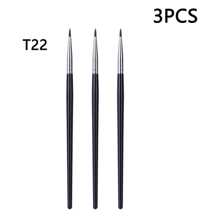 T22 Feiner Eyeliner-machen-hoch-Pinsel, flüssiger Gel-Eyeliner-Pinsel, präziser dünner langer Eyeliner-Pinsel, professionelles Eyeliner-machen-hoch-Werkzeug