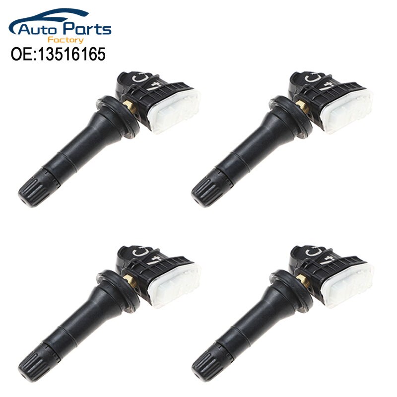 4 Stuks Bandenspanning Sensor Voor -2025 Cadillac XT6 XT4 XT5 Cruze Traverse 433Mhz Tpms Sensor 13516165