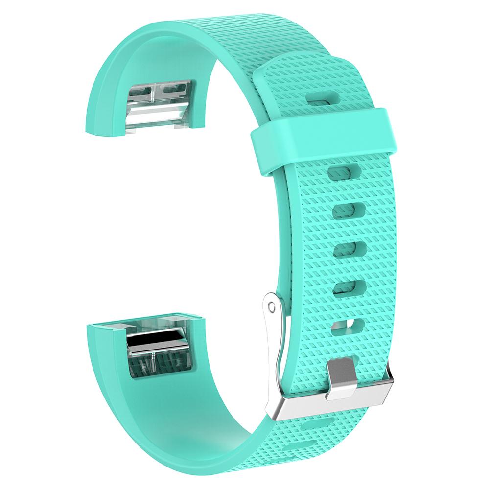 ALLOYSEED Soft Silicone Color Smart Watch Bracelet Band For Fitbit Charge 2 Replacement Wristband Watch Strap For Fitbit Charge2: Lake Blue