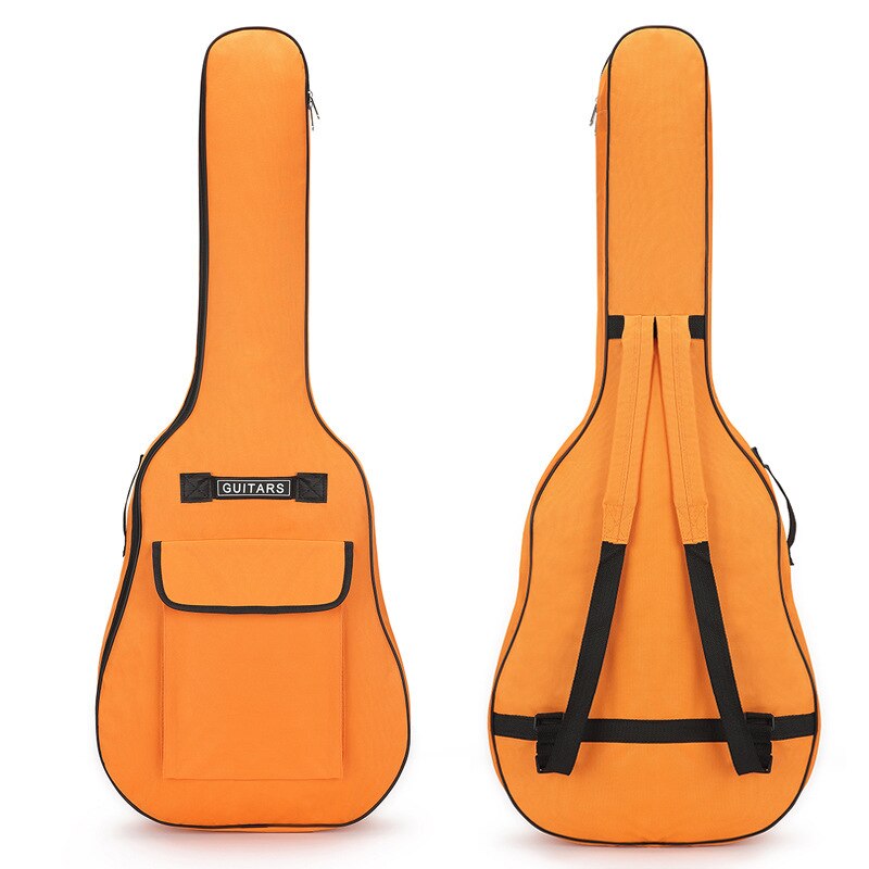 40/41 Inch Oxford Fabric Acoustic Guitar Gig Bag Soft Case 5mm Cotton Double Shoulder Straps Padded Guitar Waterproof Backpack