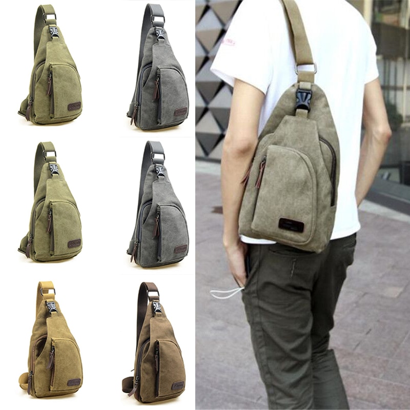Handige schoudertas voor mannen, casual reistas van canvas, schoudertas voor mannen, 5 kleuren, bolsos