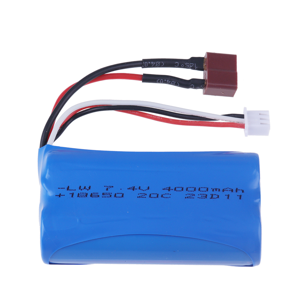 7,4 V 1500/2200/3000/ 3500 mAh JST/T/SM enchufe 18650 2S batería de iones de litio para Wltoys 12423 10428 12429 12401 12402A piezas de repuesto de coche teledirigido: Verde militar