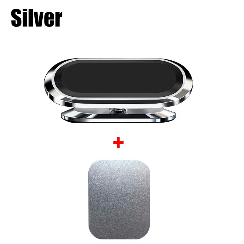 Metal Magnetic Phone Holder 360 Rotating Car Phone Holder Stand Metal Magnet Car Support Suitable for All Smart Phones: 002