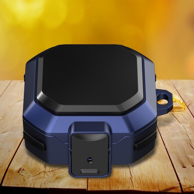 Pokrowiec na zbroję do Samsung Galaxy Buds Live/Pro/2 Case bezpieczny zamek projekt matowy pokrowiec na całe ciało Protector do Samsung Buds 2 etui: Blue / for Buds Live