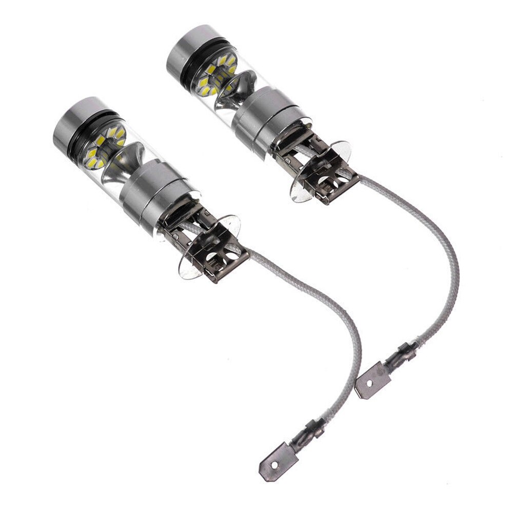 2Stck 100W H3 LED Nebel Licht Fahren Lampe 12/24V Nebel Lampe Scheinwerfer 100 00LM Weiß 6000K Auto Scheinwerfer Auto Zubehör Nebel Lichter