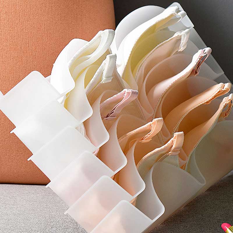 Soutien-gorge sous-vêtements organisateur ménage Anti-rides étagère de rangement dames soutien-gorge empilable assemblage boîte de rangement combinaison gratuite