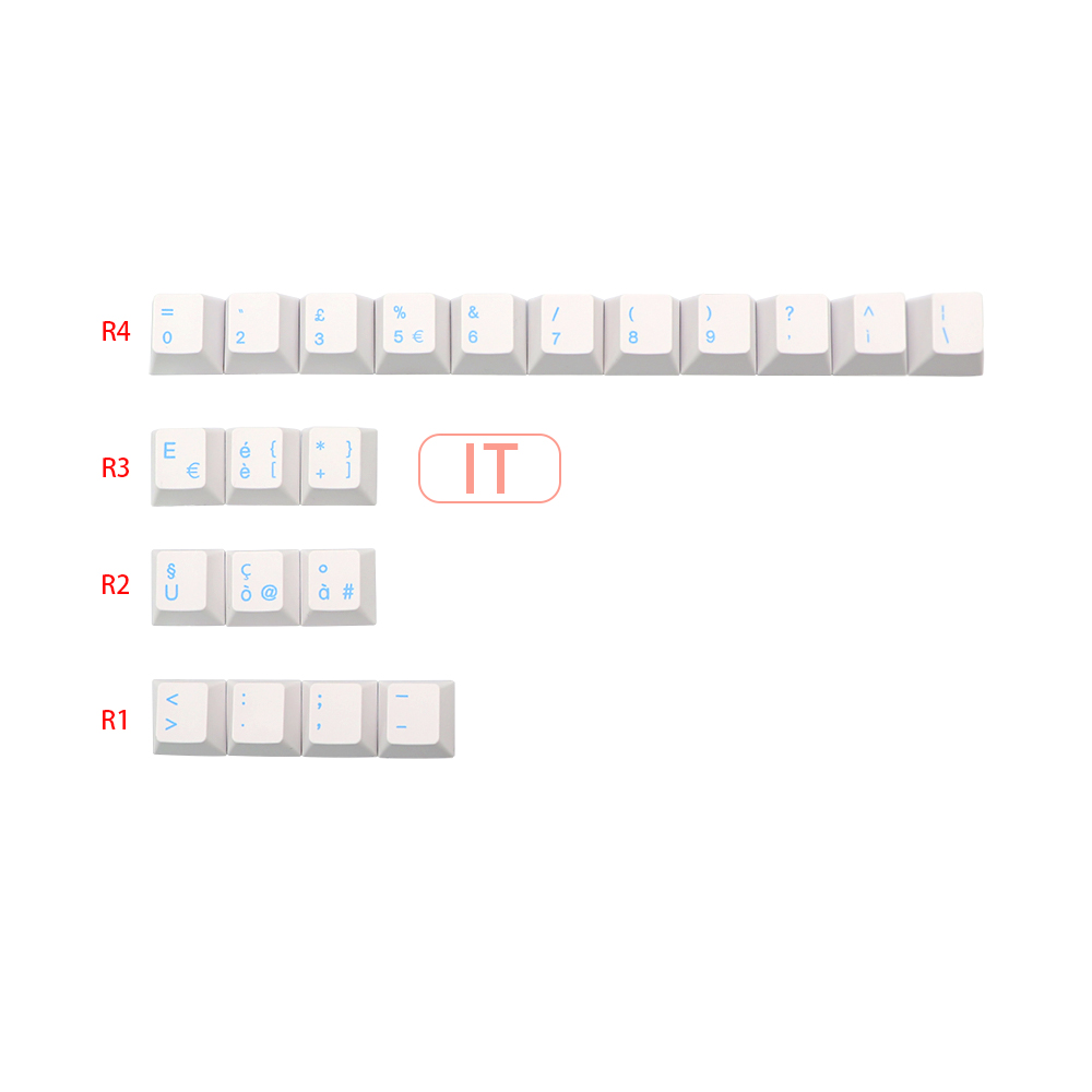 GMK-KEY Noel Dye Subb Keycaps Pbt Cherry Profiel Duits Frans Italiaans Spanje Uk Iso Key Caps Voor Tkl GK61 96 gmmk Mx Toetsenbord: Italian ISO Kit