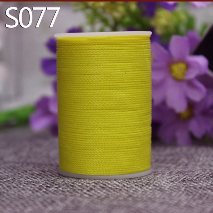 Yl055 0.55mm vokset trådsnor for skinnsøm, skinnsnor skinntråd: S077