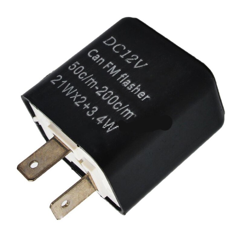12V 2 Spille Led Diventa Relè Regolabile Frequenza Lampeggiatore Di Direzione Blinker Indicatore Di Relè Moto Meubi TSLM1: Default Title
