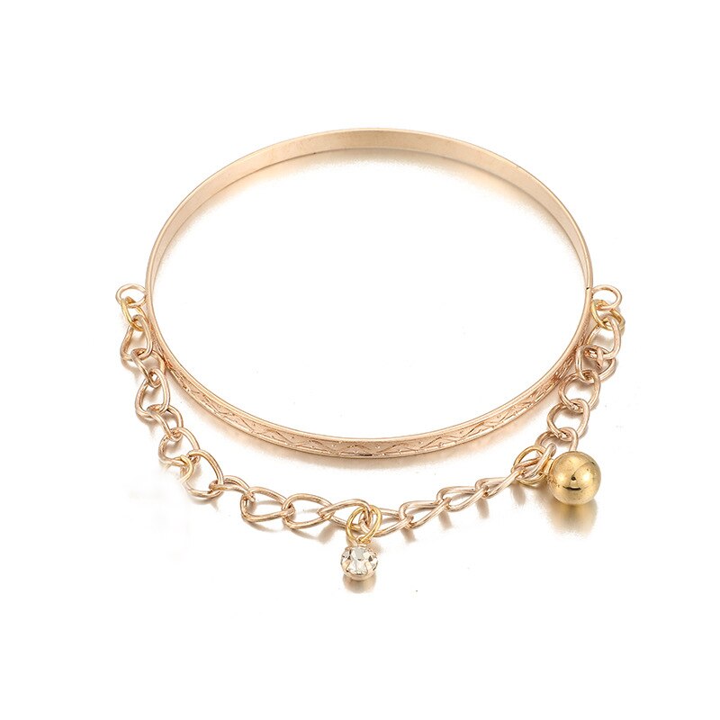 6 Teile/satz Gold Farbe Perlen Perle Stern mehrschichtig Perlen Armbänder einstellen für Frauen Charme Partei Schmuck 5483